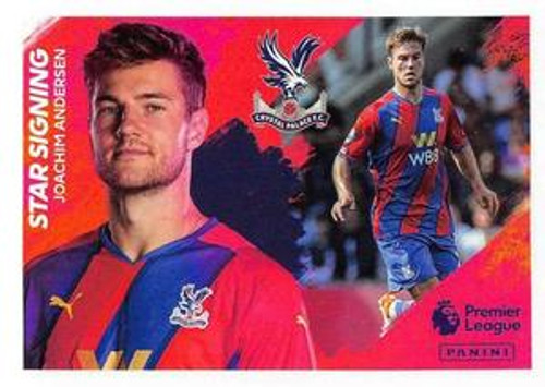 #223 Joachim Andersen (Crystal Palace) Panini Premier League 2022 Sticker Collection STAR SIGNING
