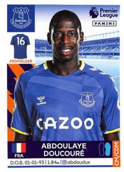 #239 Abdoulaye Doucoure (Everton) Panini Premier League 2022 Sticker Collection