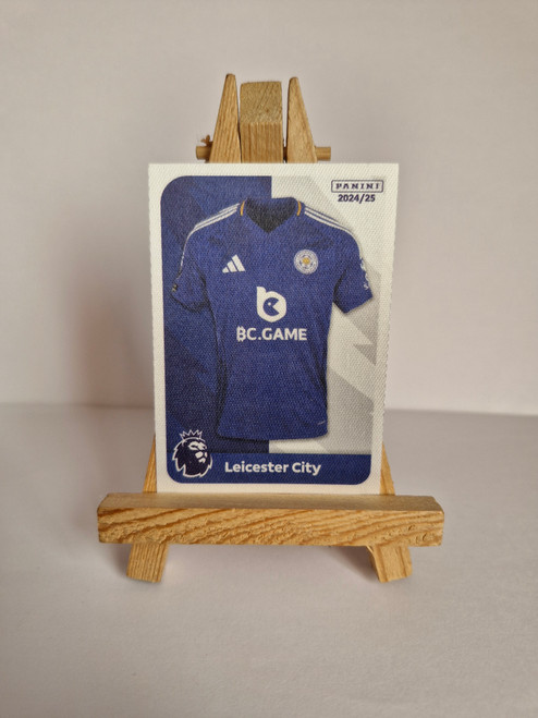 #13 Leicester City Home Kit Panini Premier League 2025 Sticker Collection