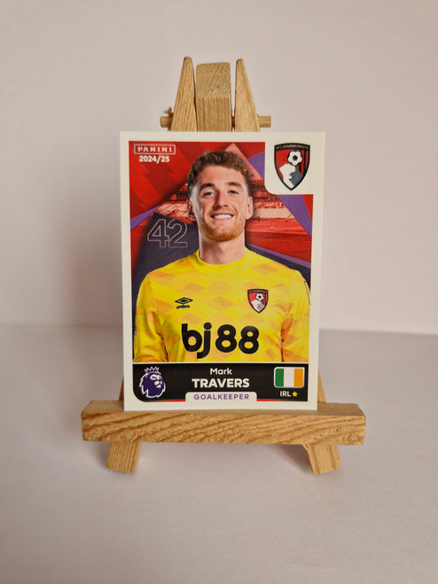 #25 Mark Travers (AFC Bournemouth) Panini Premier League 2025 Sticker Collection #25 Mark Travers (AFC Bournemouth) Panini Premier League 2025 Sticker Collection