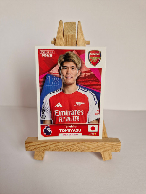 #63 Takehiro Tomiyasu (Arsenal) Panini Premier League 2025 Sticker Collection