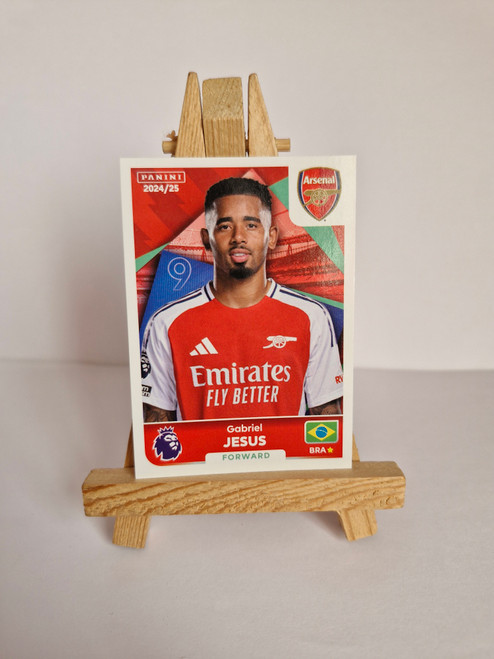 #71 Gabriel Jesus (Arsenal) Panini Premier League 2025 Sticker Collection