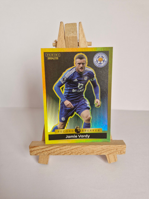 #342 Jamie Vardy (Leicester City) Panini Premier League 2025 Sticker Collection RECORD BREAKER