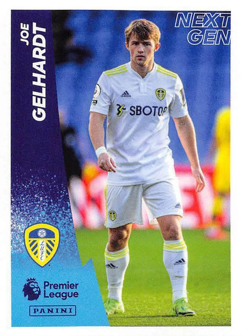 #343 Joe Gelhardt (Leeds United) Panini Premier League 2022 Sticker Collection NEXT GEN