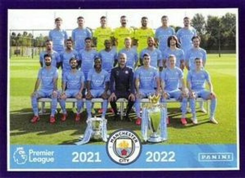 #388 Team Photo (Manchester City) Panini Premier League 2022 Sticker Collection