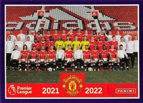 #417 Team Photo (Manchester United) Panini Premier League 2022 Sticker Collection