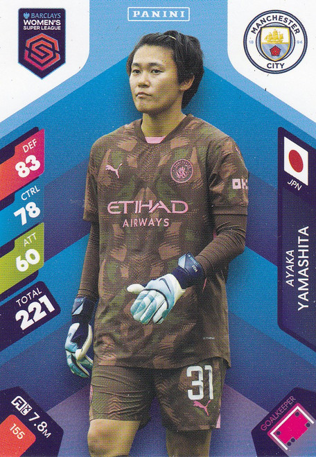 #155 Ayaka Yamashita (Manchester City) Panini Adrenalyn XL WSL 2025