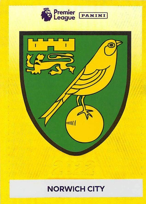 #463 Emblem (Norwich City) Panini Premier League 2022 Sticker Collection