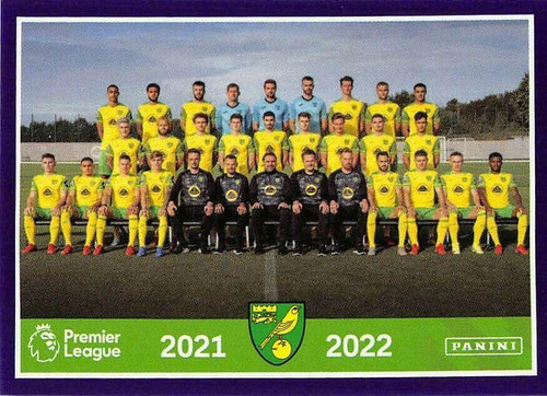 #475 Team Photo (Norwich City) Panini Premier League 2022 Sticker Collection