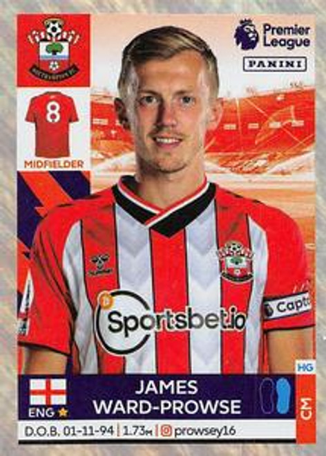 #503 James Ward-Prowse (Southampton) Panini Premier League 2022 Sticker Collection