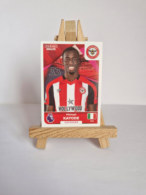 #U9 Michael Kayode (Brentford) Panini Premier League 2025 Sticker Collection UPDATE STICKER