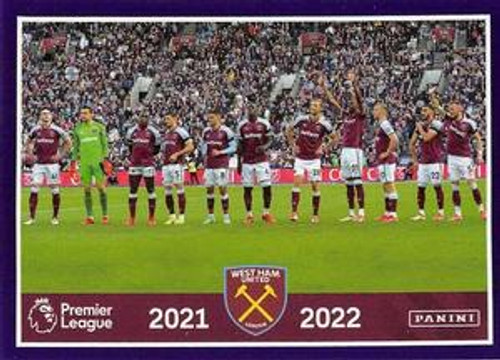 #591 Team Photo (West Ham United) Panini Premier League 2022 Sticker Collection