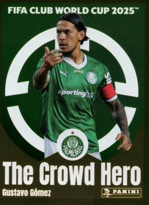 #22 Gustavo Gomez THE CROWD HERO (SE Palmeiras) Panini Club World Cup 2025 Sticker Collection
