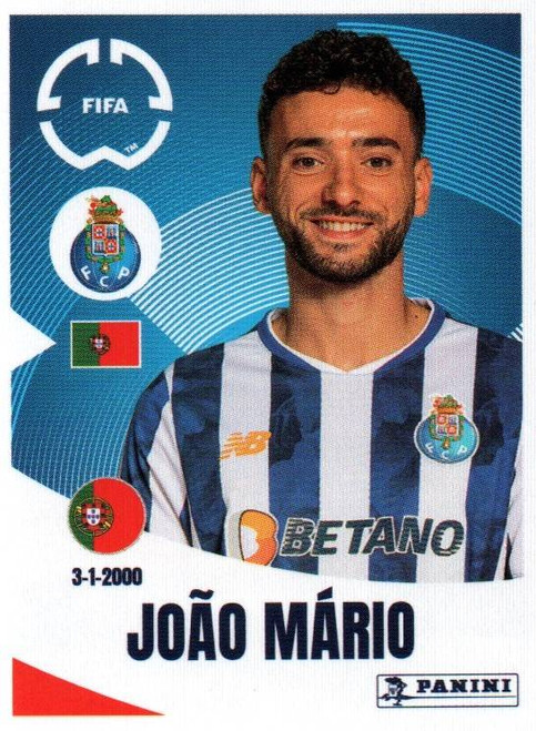 #28 Joao Mario (FC Porto) Panini Club World Cup 2025 Sticker Collection