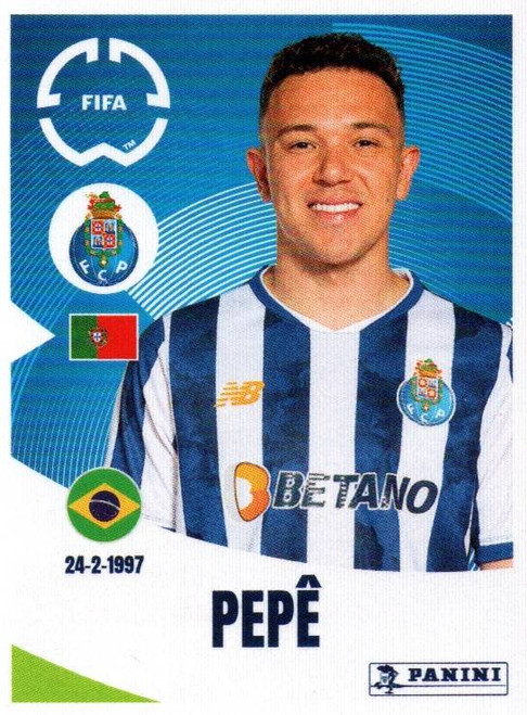 #38 Pepe (FC Porto) Panini Club World Cup 2025 Sticker Collection #38 Pepe (FC Porto) Panini Club World Cup 2025 Sticker Collection
