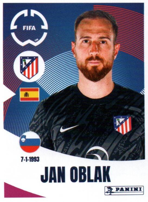 #81 Jan Oblak (Atlético de Madrid) Panini Club World Cup 2025 Sticker Collection