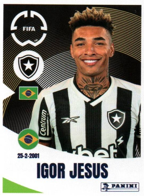 #111 Igor Jesus (Botafogo) Panini Club World Cup 2025 Sticker Collection