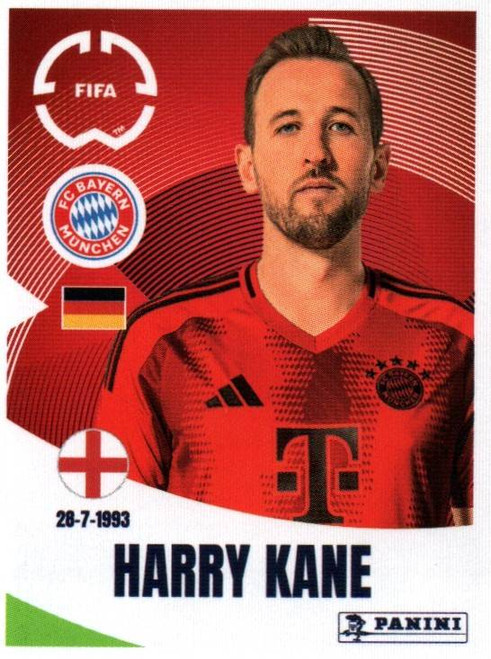 #128 Harry Kane (FC Bayern München) Panini Club World Cup 2025 Sticker Collection