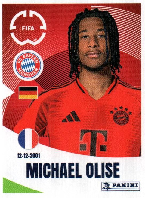 #129 Michael Olise (FC Bayern München) Panini Club World Cup 2025 Sticker Collection