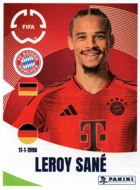 #131 Leroy Sane (FC Bayern München) Panini Club World Cup 2025 Sticker Collection