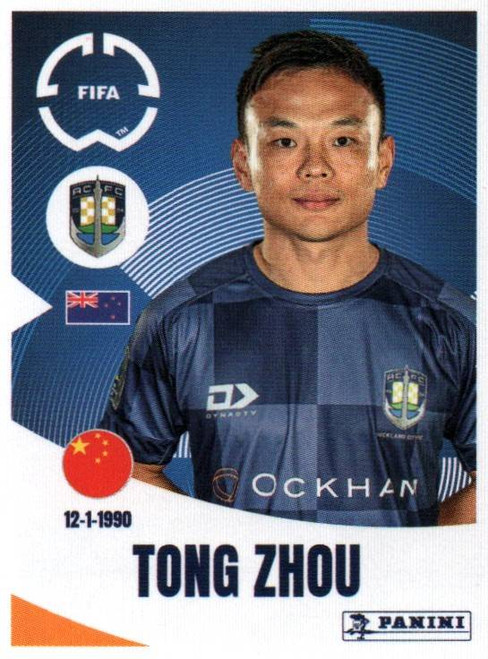 #149 Tong Zhou (Auckland City FC) Panini Club World Cup 2025 Sticker Collection