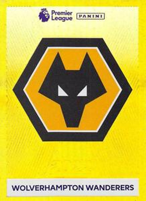 #608 Emblem (Wolverhampton Wanderers) Panini Premier League 2022 Sticker Collection