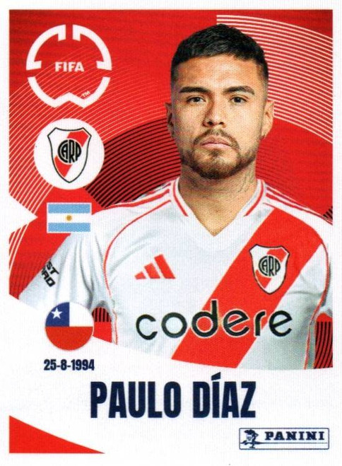 #266 Paulo Diaz (CA River Plate) Panini Club World Cup 2025 Sticker Collection #266 Paulo Diaz (CA River Plate) Panini Club World Cup 2025 Sticker Collection