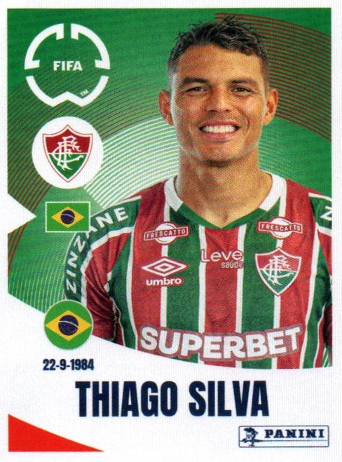 #337 Thiago Silva (Fluminense FC) Panini Club World Cup 2025 Sticker Collection #337 Thiago Silva (Fluminense FC) Panini Club World Cup 2025 Sticker Collection