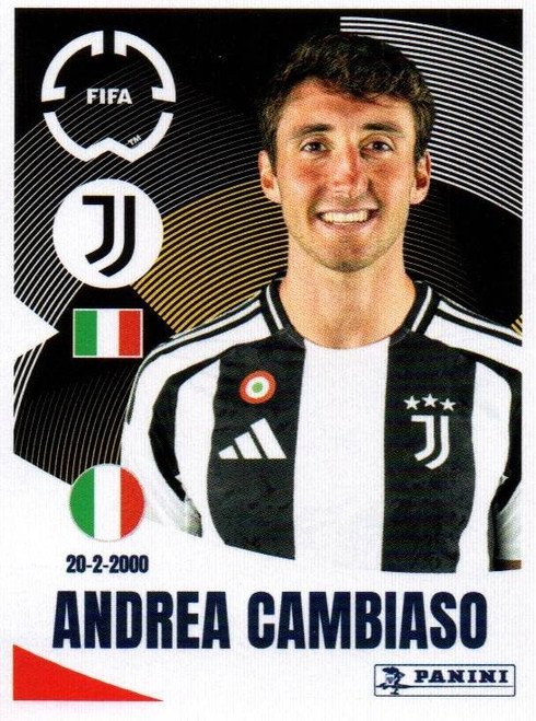 #464 Andrea Cambiaso (Juventus) Panini Club World Cup 2025 Sticker Collection #464 Andrea Cambiaso (Juventus) Panini Club World Cup 2025 Sticker Collection