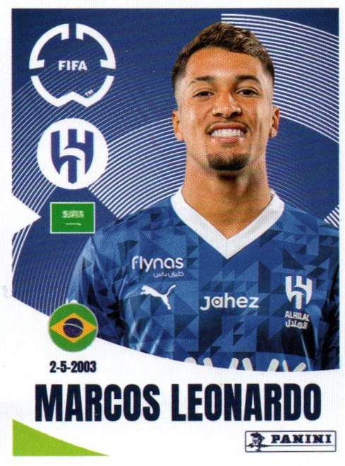 #512 Marcos Leonardo (Al-Hilal) Panini Club World Cup 2025 Sticker Collection #512 Marcos Leonardo (Al-Hilal) Panini Club World Cup 2025 Sticker Collection