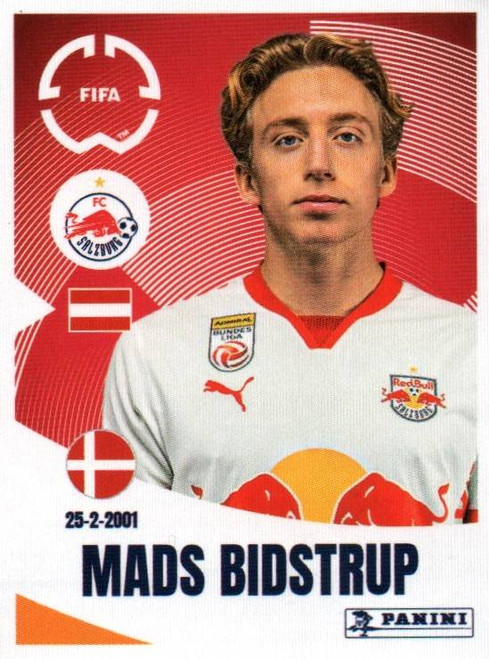 #541 Mads Bistrup (Red Bull Salzburg) Panini Club World Cup 2025 Sticker Collection #541 Mads Bistrup (Red Bull Salzburg) Panini Club World Cup 2025 Sticker Collection