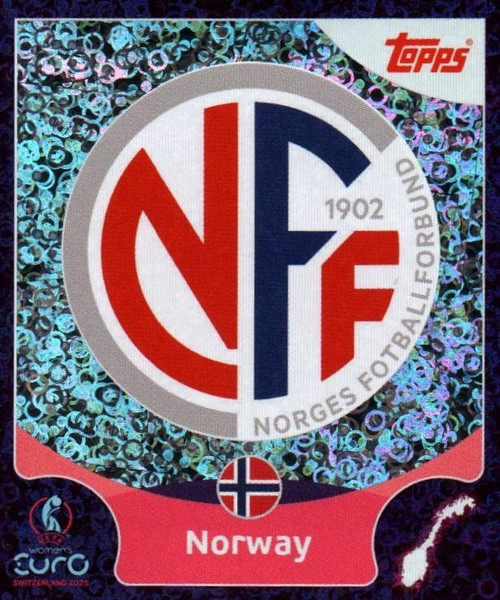 #16 Norway Badge - Topps UEFA Women's Euro 2025 Sticker Collection #16 Norway Badge - Topps UEFA Women's Euro 2025 Sticker Collection