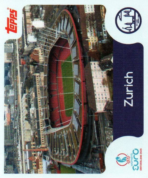 #24 Zurich - Topps UEFA Women's Euro 2025 Sticker Collection #24 Zurich - Topps UEFA Women's Euro 2025 Sticker Collection