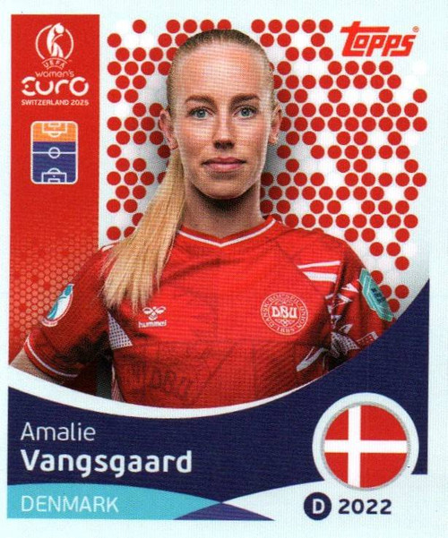 #218 Amalie Vangsgaard (Denmark) Topps UEFA Women's Euro 2025 Sticker Collection #218 Amalie Vangsgaard (Denmark) Topps UEFA Women's Euro 2025 Sticker Collection