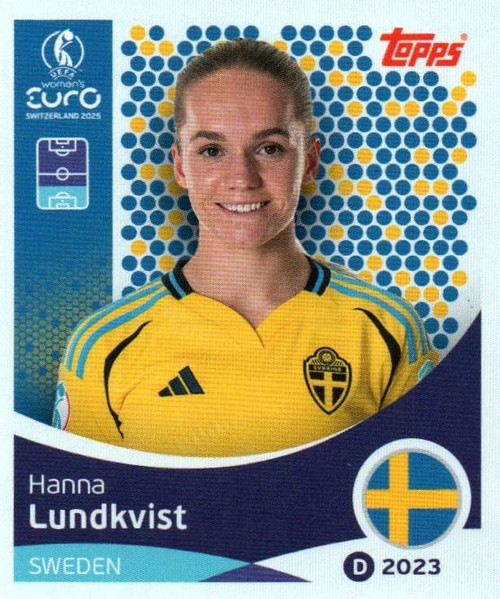 #228 Hanna Lundkvist (Sweden) Topps UEFA Women's Euro 2025 Sticker Collection #228 Hanna Lundkvist (Sweden) Topps UEFA Women's Euro 2025 Sticker Collection