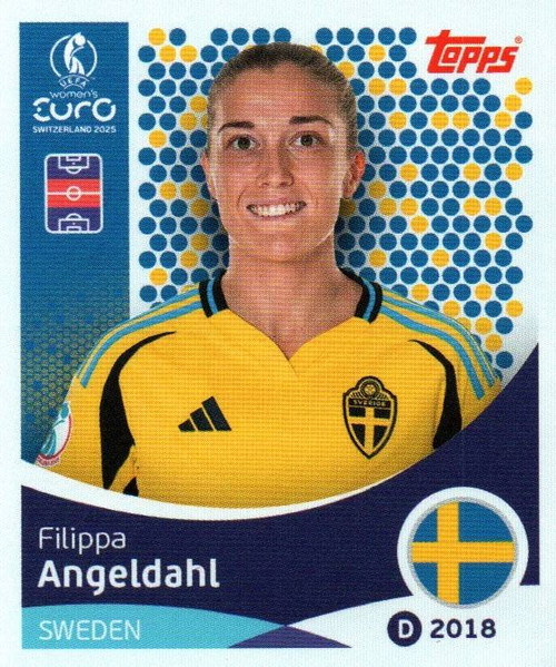 #229 Filippa Angeldahl (Sweden) Topps UEFA Women's Euro 2025 Sticker Collection #229 Filippa Angeldahl (Sweden) Topps UEFA Women's Euro 2025 Sticker Collection