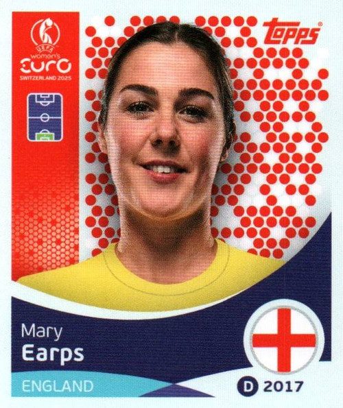 #255 Mary Earps (England) Topps UEFA Women's Euro 2025 Sticker Collection #255 Mary Earps (England) Topps UEFA Women's Euro 2025 Sticker Collection