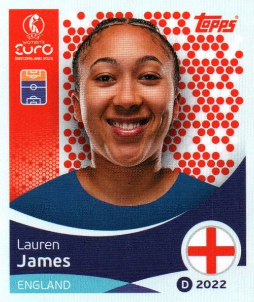 #265 Lauren James (England) Topps UEFA Women's Euro 2025 Sticker Collection #265 Lauren James (England) Topps UEFA Women's Euro 2025 Sticker Collection
