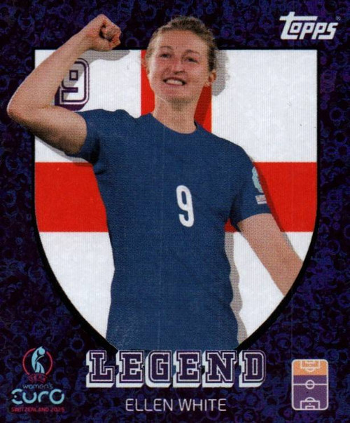 #304 Ellen White (England) Topps UEFA Women's Euro 2025 Sticker Collection LEGEND #304 Ellen White (England) Topps UEFA Women's Euro 2025 Sticker Collection LEGEND