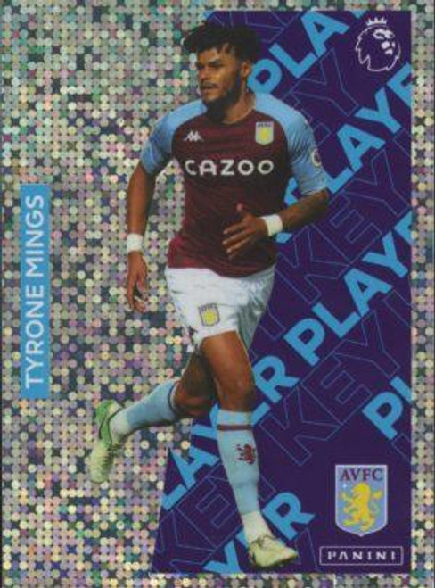 #76 Tyrone Mings (Aston Villa) Panini Premier League 2021 Sticker Collection KEY PLAYER