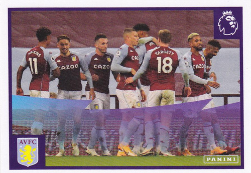 #77 Villa Thrillers (Aston Villa) Panini Premier League 2021 Sticker Collection