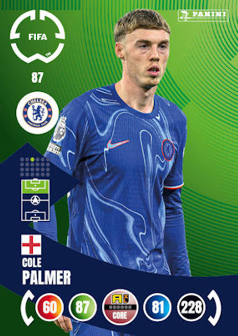 #87 Cole Palmer (Chelsea) Panini Adrenalyn XL FIFA Club World Cup 2025 #87 Cole Palmer (Chelsea) Panini Adrenalyn XL FIFA Club World Cup 2025
