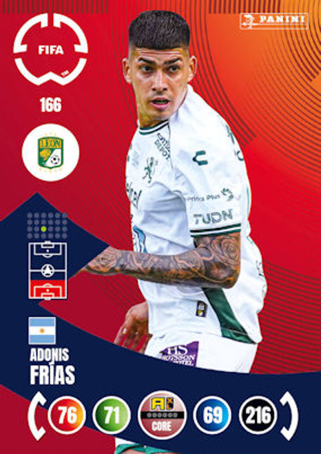 #166 Adonis Frias (Club León) Panini Adrenalyn XL FIFA Club World Cup 2025 #166 Adonis Frias (Club León) Panini Adrenalyn XL FIFA Club World Cup 2025