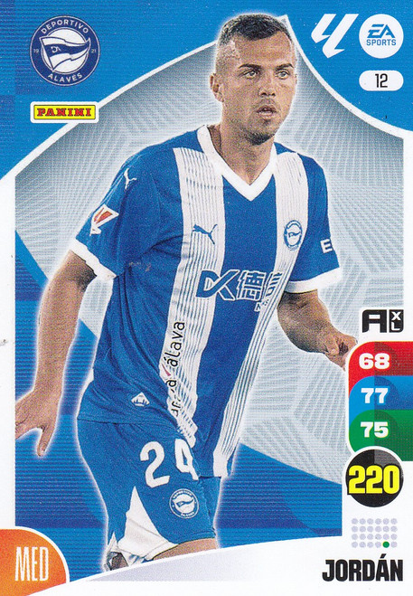 #12 Jordan (Deportivo Alaves) Panini Adrenalyn XL La Liga 2024-25 #12 Jordan (Deportivo Alaves) Panini Adrenalyn XL La Liga 2024-25