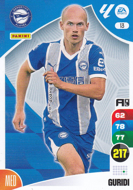 #13 Guridi (Deportivo Alaves) Panini Adrenalyn XL La Liga 2024-25 #13 Guridi (Deportivo Alaves) Panini Adrenalyn XL La Liga 2024-25