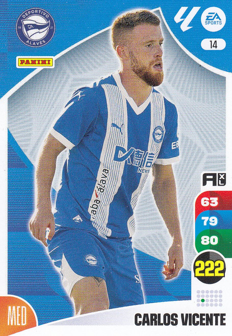 #14 Carlos Vicente (Deportivo Alaves) Panini Adrenalyn XL La Liga 2024-25