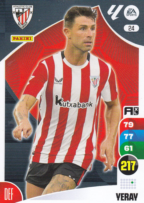 #24 Yeray (Athletic Bilbao) Panini Adrenalyn XL La Liga 2024-25 #24 Yeray (Athletic Bilbao) Panini Adrenalyn XL La Liga 2024-25