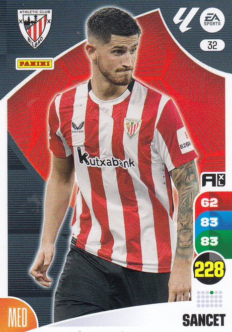 #32 Sancet (Athletic Bilbao) Panini Adrenalyn XL La Liga 2024-25 #32 Sancet (Athletic Bilbao) Panini Adrenalyn XL La Liga 2024-25