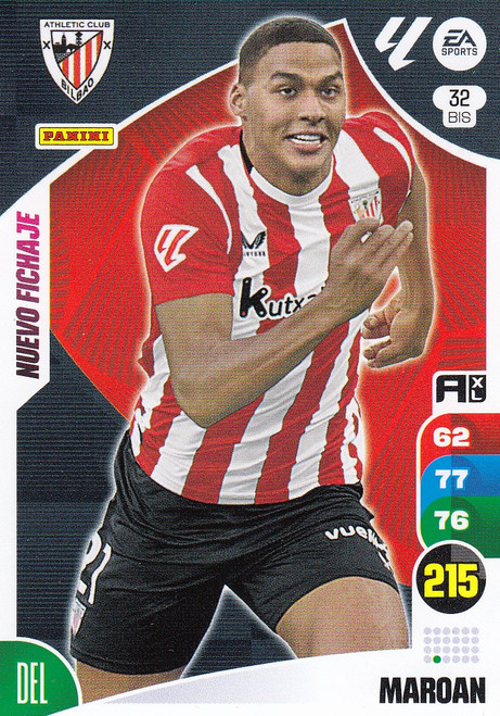 #32bis Maroan (Athletic Bilbao) Panini Adrenalyn XL La Liga 2024-25 #32bis Maroan (Athletic Bilbao) Panini Adrenalyn XL La Liga 2024-25