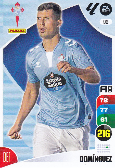 #96 Dominguez (Celta Vigo) Panini Adrenalyn XL La Liga 2024-25 #96 Dominguez (Celta Vigo) Panini Adrenalyn XL La Liga 2024-25
